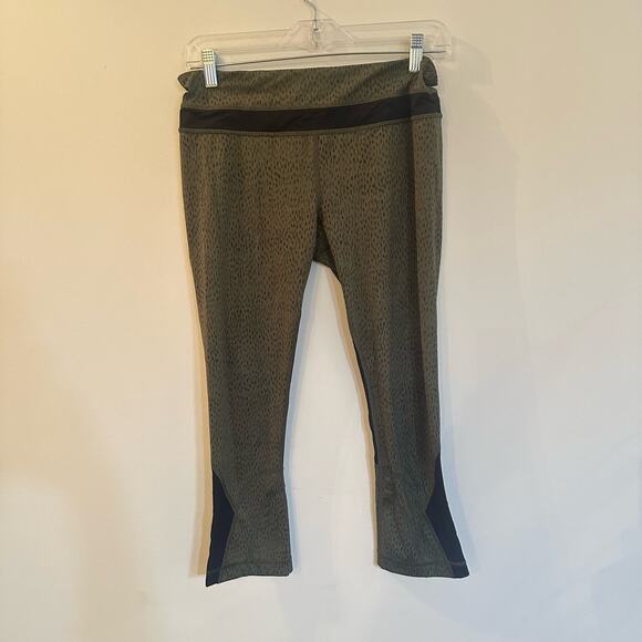Lululemon Inspire Cropped Legging sz 8 Dottie Dash Pattern - Picture 3 of 10